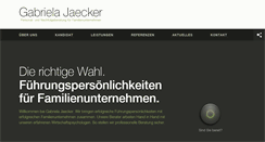 Desktop Screenshot of gabrielajaecker.de